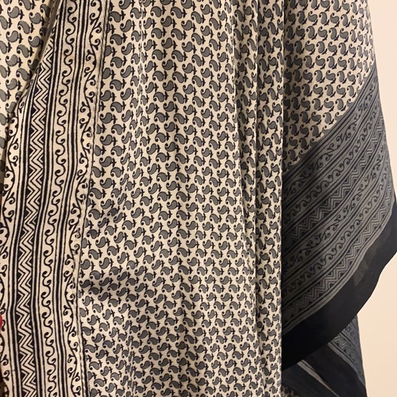 Viscose black/white/grey kimono - Picture 3 of 4